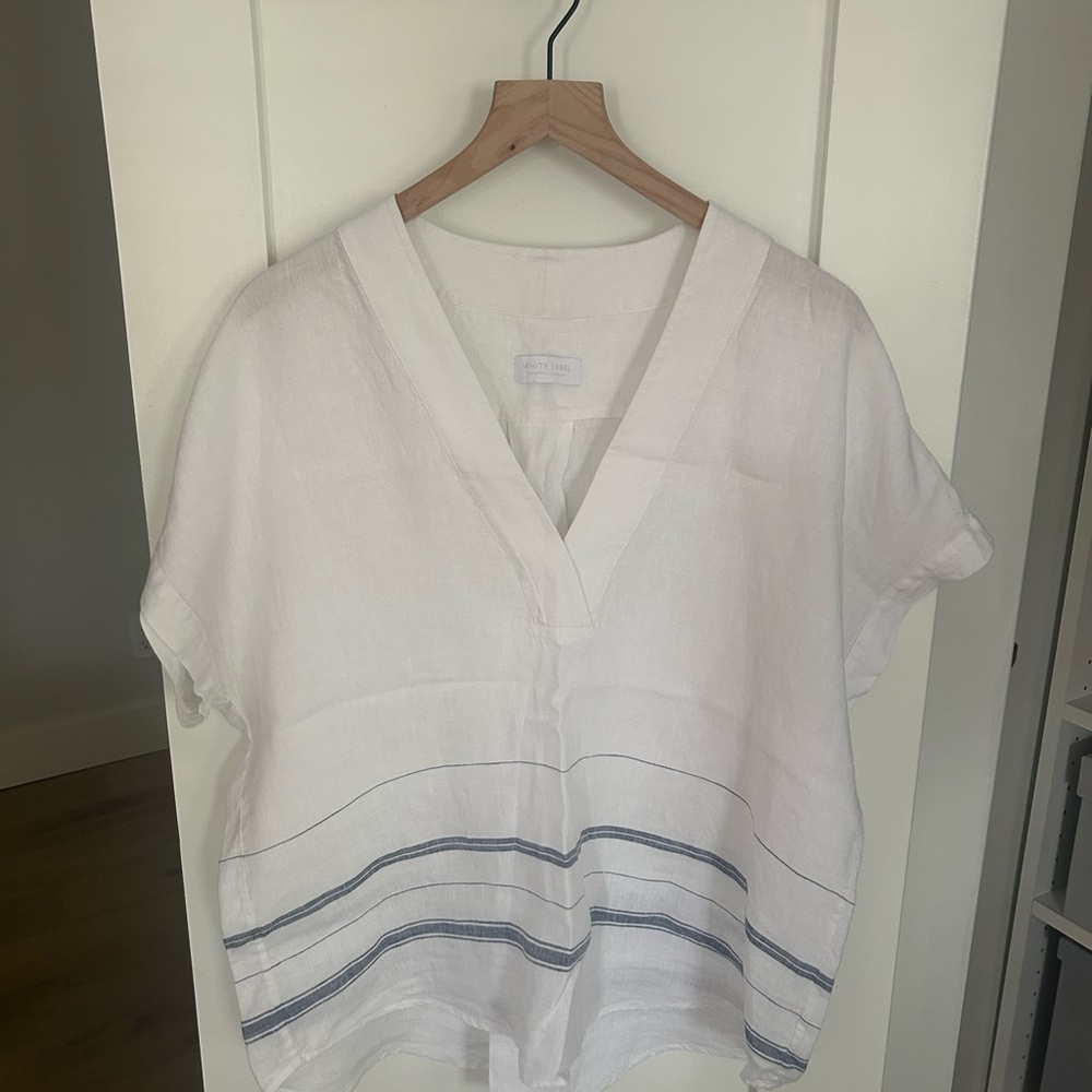 The White Company - Striped Women's Linen Top